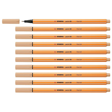 Stabilo | Point 88 | Fineliner | Beige | Pack Of 10