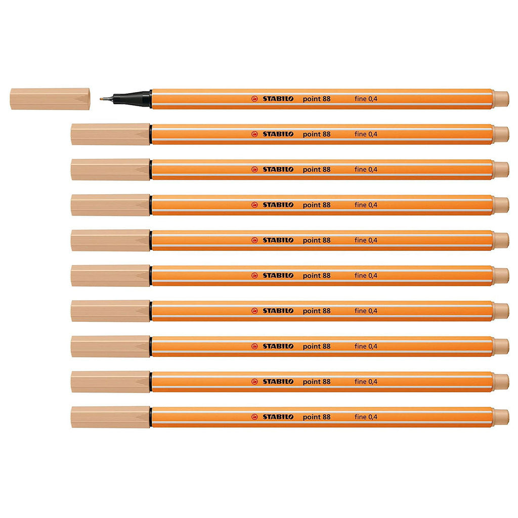 Stabilo | Point 88 | Fineliner | Beige | Pack Of 10