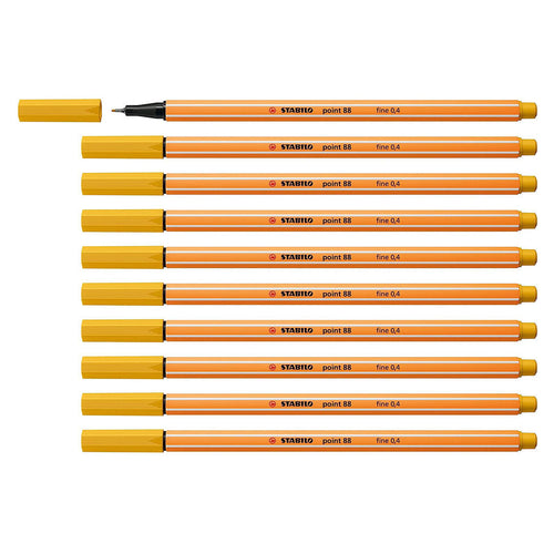 Stabilo | Point 88 | Fineliner | Curry | Pack Of 10