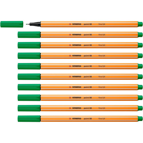 Stabilo | Point 88 | Fineliner | Light Emerald | Pack Of 10
