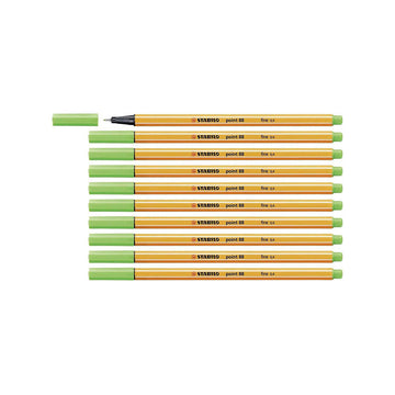 Stabilo | Point 88 | Fineliner | Light Green | Pack Of 10