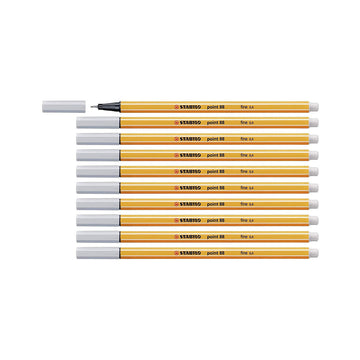 Stabilo | Point 88 | Fineliner | Light Grey | Pack Of 10