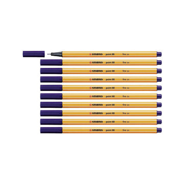 Stabilo | Point 88 | Fineliner | Night Blue | Pack Of 10