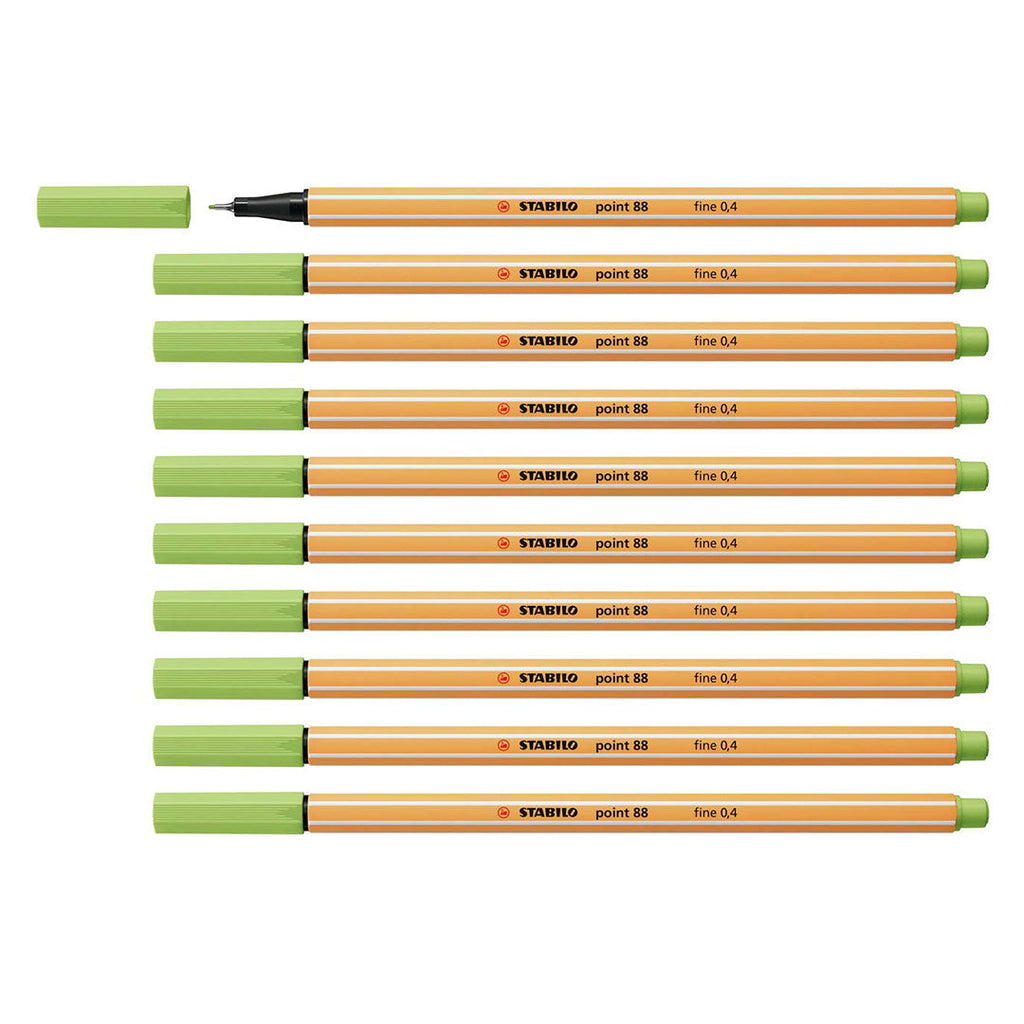 Stabilo | Point 88 | Fineliner | Pistachio | Pack Of 10