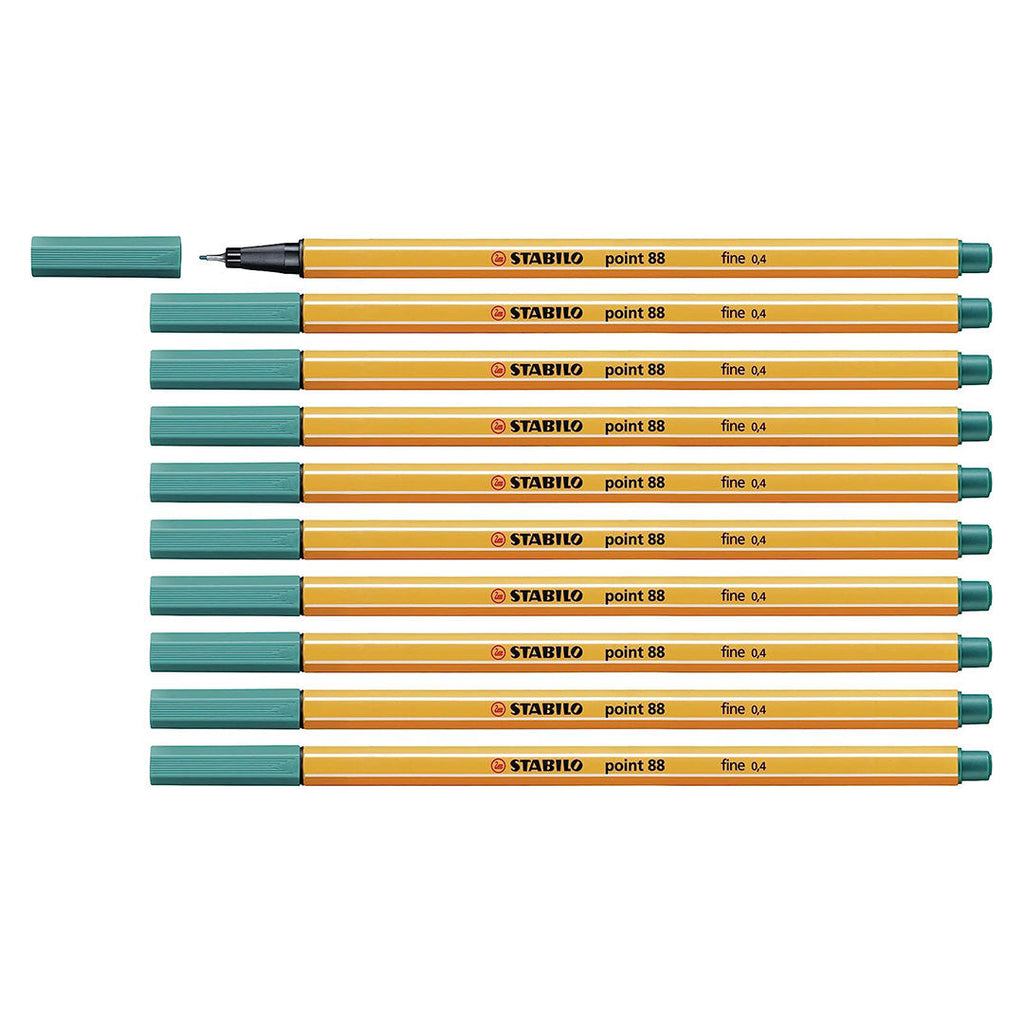 Stabilo | Point 88 | Fineliner | Turquoise | Pack Of 10