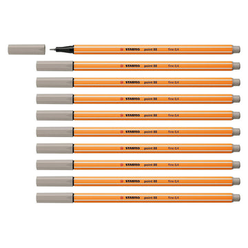 Stabilo | Point 88 | Fineliner | Warm Grey | Pack Of 10
