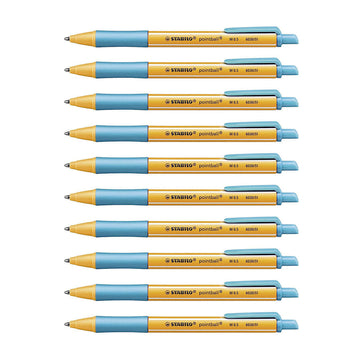 Stabilo Pointball Ballpoint Pen Turquoise – 10 Pcs