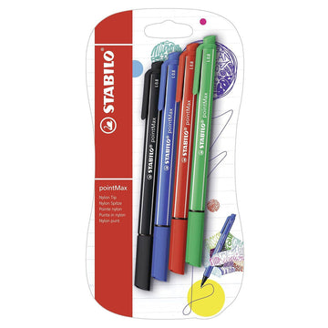 Stabilo | Pointmax | Fineliner | 4Pcs Blister