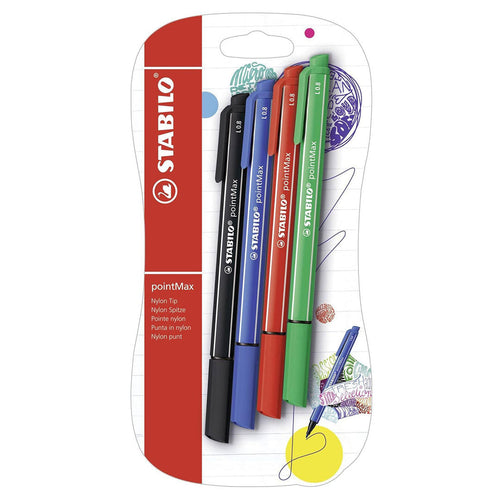 Stabilo | Pointmax | Fineliner | 4Pcs Blister