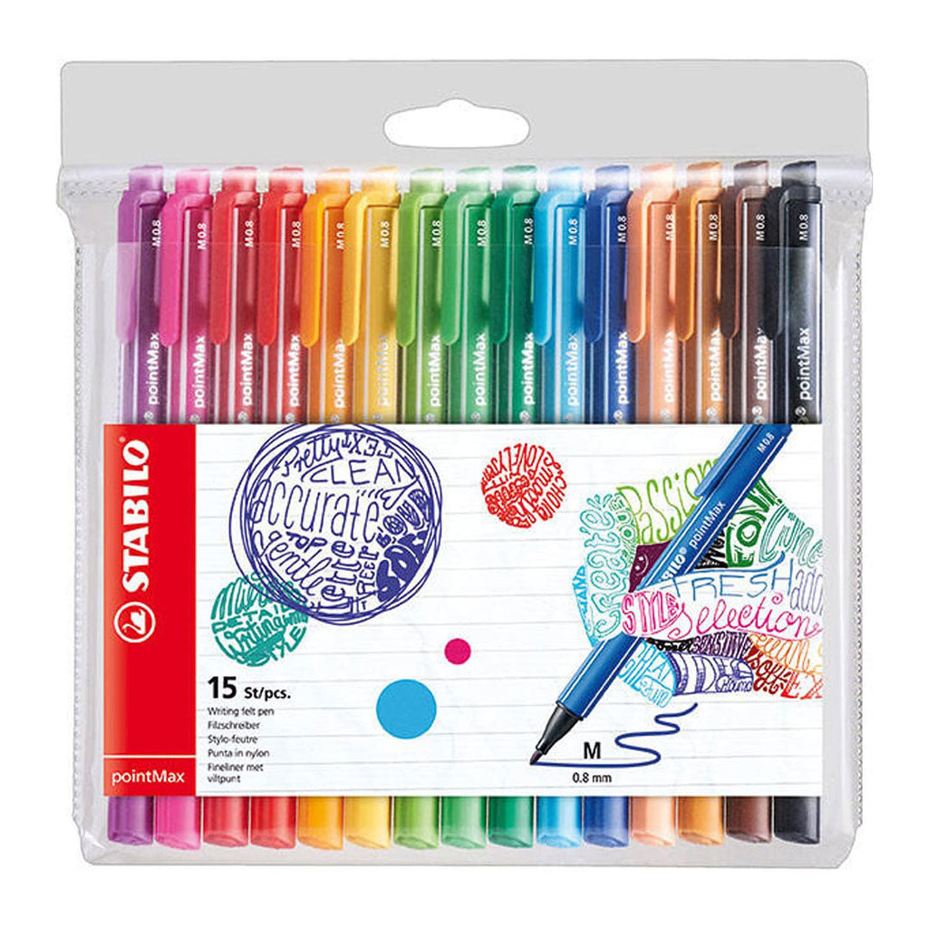 Stabilo | Pointmax | Nylon Tip | Pack Of 15