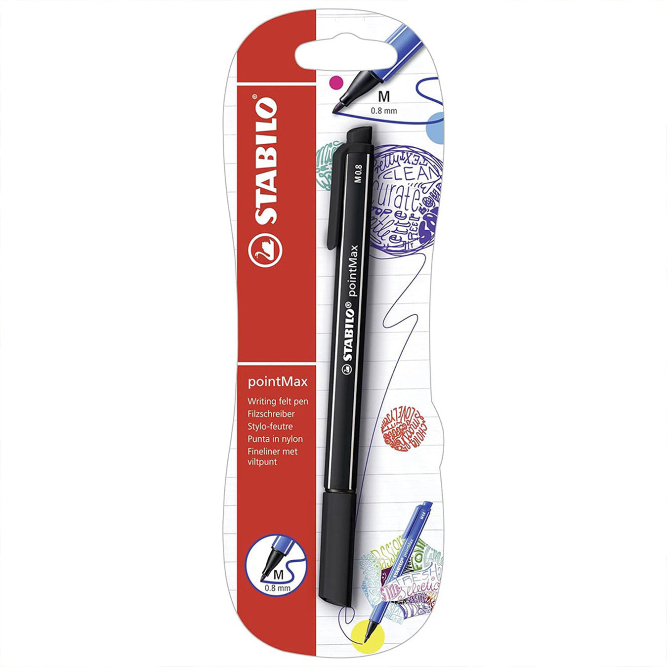 Stabilo | Pointmax | Nylon Tip | Black | Pack Of 1
