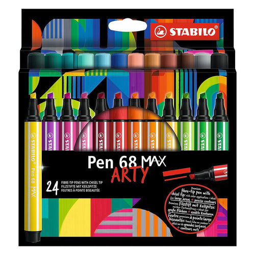 Stabilo | Pen 68 | Max Arty | 24-Pack | Premium | Fibre tip | Pens