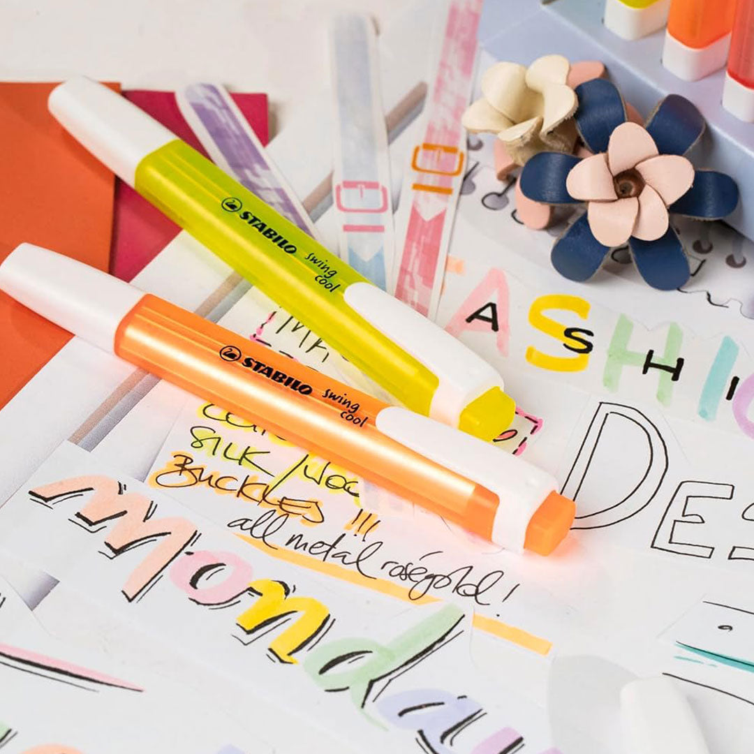 Stabilo | Swing Cool | Assorted Colours | Box Of 6 | Highlighter Pen