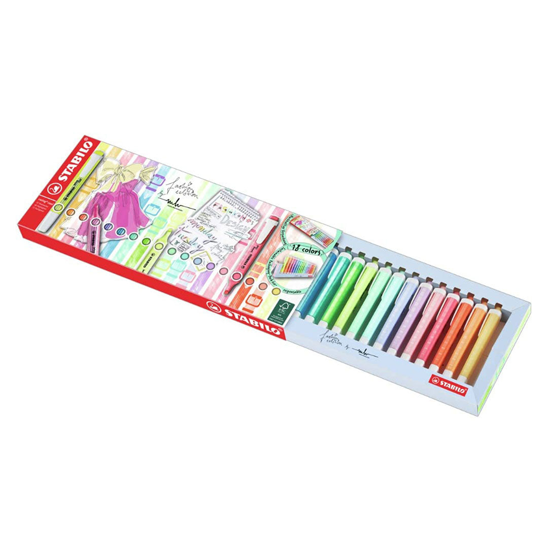 Stabilo | Swing Cool | Pastel Deskset | Pack Of 18Pcs | Highlighter Pen