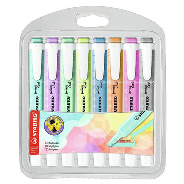 Stabilo | Swing Cool | Fluorescent/Pastel | Pack Of 8Pcs | Highlighter Pen