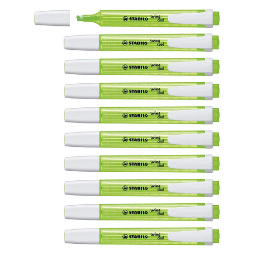 Stabilo | Swing Cool | Green | Pack Of 10Pcs | Highlighter Pen