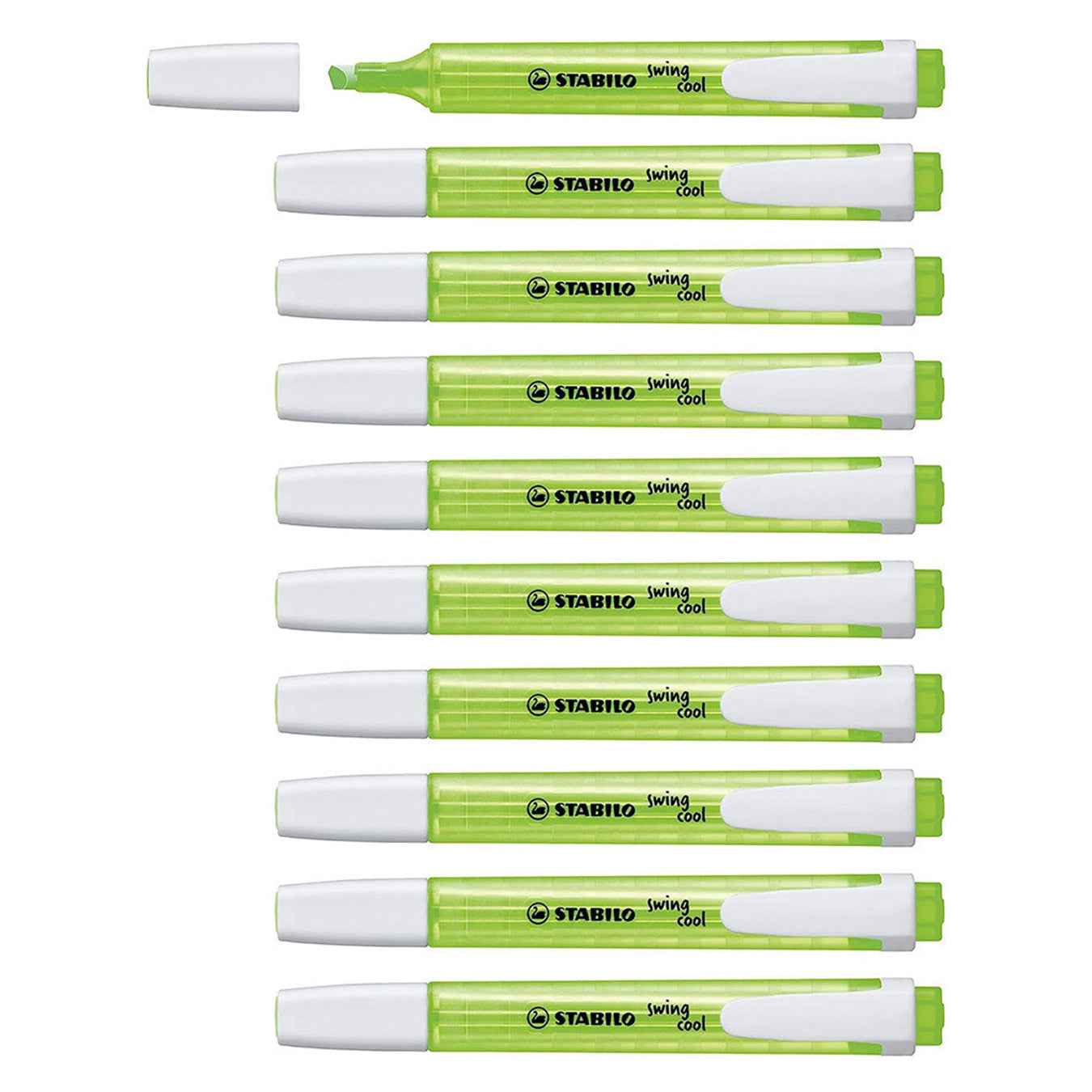 Stabilo | Swing Cool | Green | Pack Of 10Pcs | Highlighter Pen