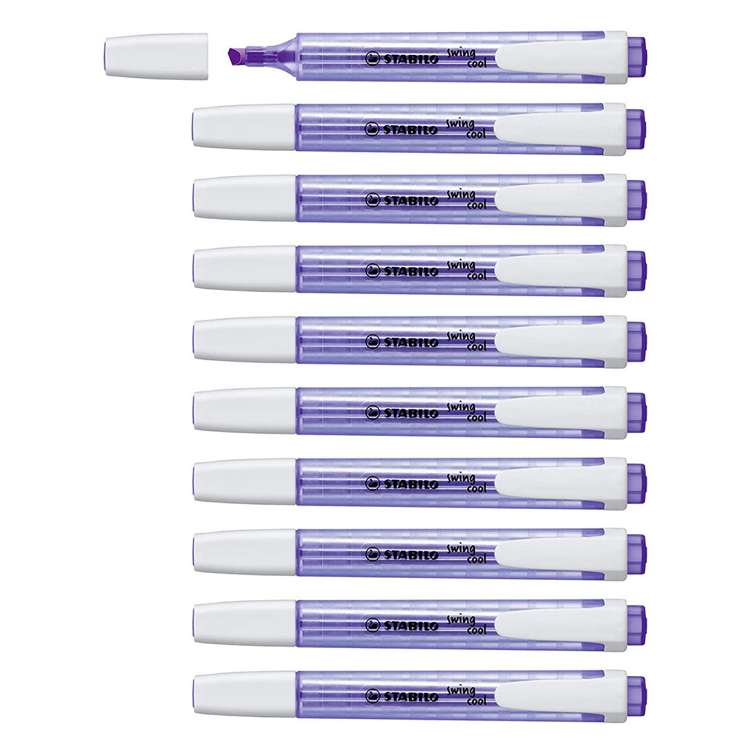 Stabilo | Swing Cool | Lavender | Pack Of 10Pcs | Highlighter Pen