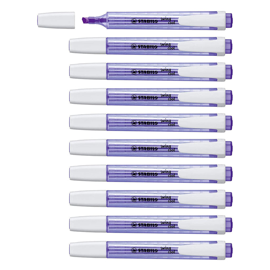 Stabilo | Swing Cool | Lavender | Pack Of 10Pcs | Highlighter Pen