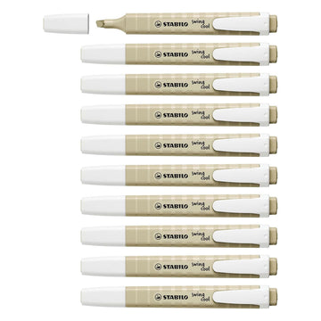 Stabilo | Swing Cool | Nature Colors | Mud Green | Pack Of 10 | Highlighter Pen