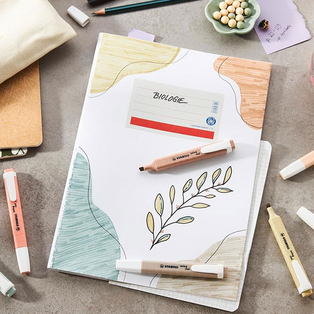 Stabilo | Swing Cool | Nature Colors | Umber | Pack Of 10 | Highlighter Pen