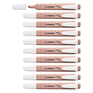 Stabilo | Swing Cool | Nature Colors | Umber | Pack Of 10 | Highlighter Pen