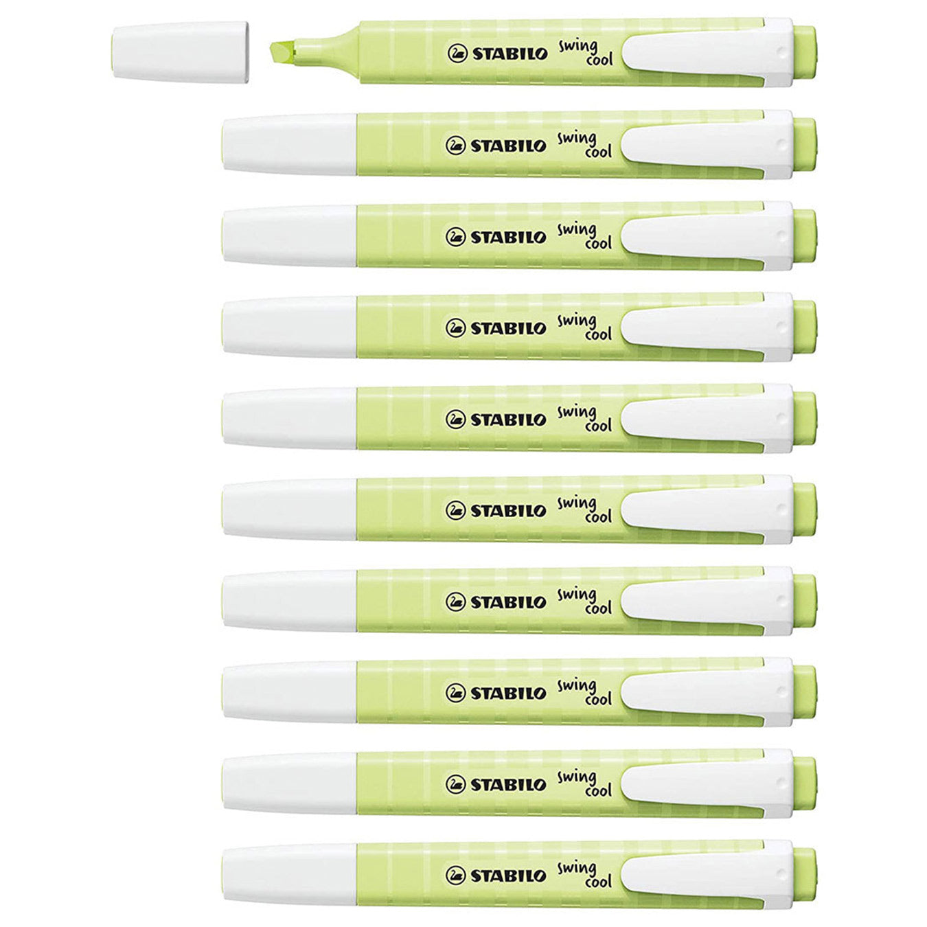 Stabilo | Swing Cool | Pastel | Dash Of Lime | Pack Of 10Pcs | Highlighter Pen