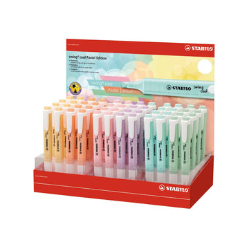 STABILO Swing Cool Pastel Highlighter Display - Set of 48