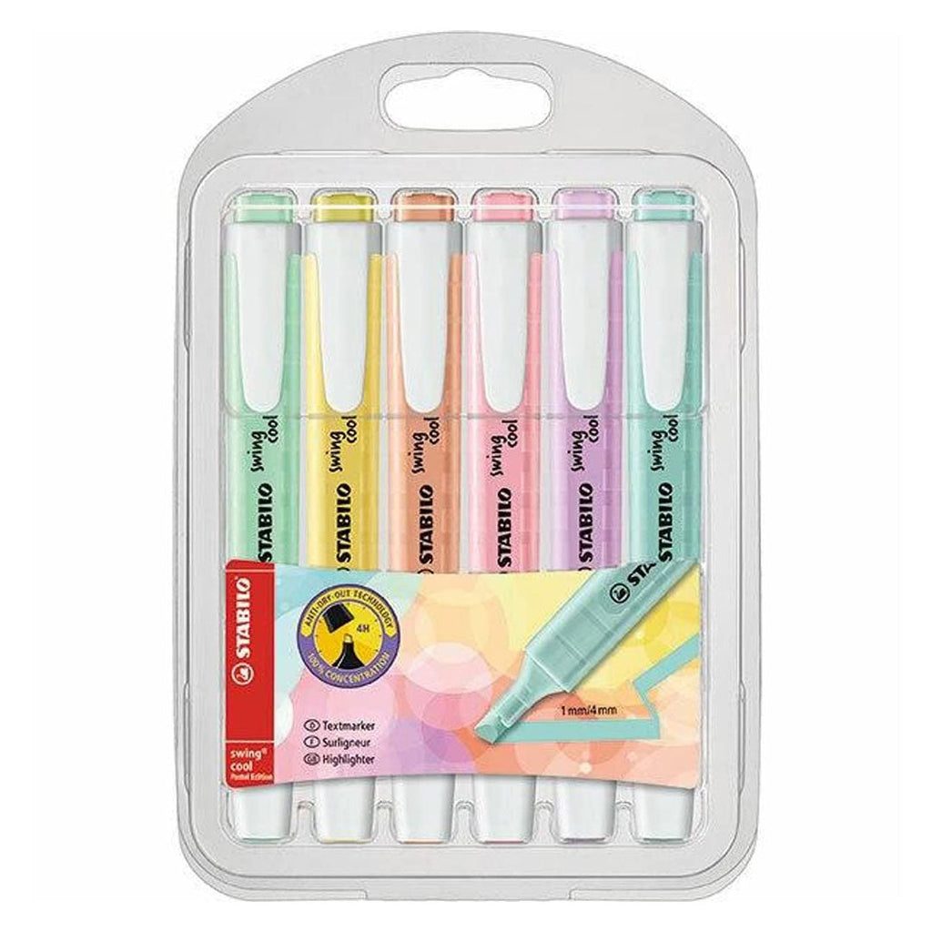 Stabilo | Swing Cool | Pastel | Pack Of 6Pcs | Highlighter Pen