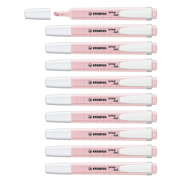 Stabilo | Swing Cool | Pastel | Blush | Pack Of 10Pcs | Highlighter Pen