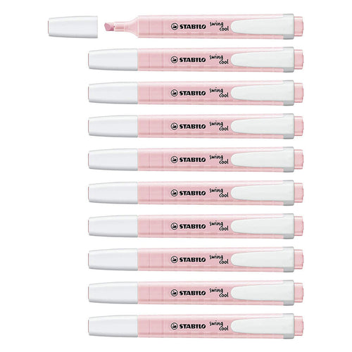 Stabilo | Swing Cool | Pastel | Blush | Pack Of 10Pcs | Highlighter Pen