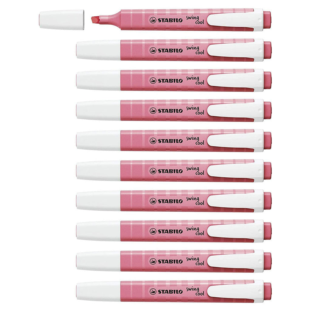 Stabilo | Swing Cool | Pastel | Cherry Blossom Pink | Pack Of 10Pcs | Highlighter Pen
