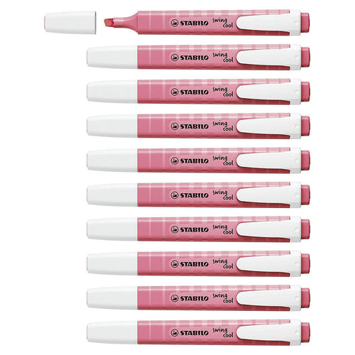 Stabilo | Swing Cool | Pastel | Cherry Blossom Pink | Pack Of 10Pcs | Highlighter Pen
