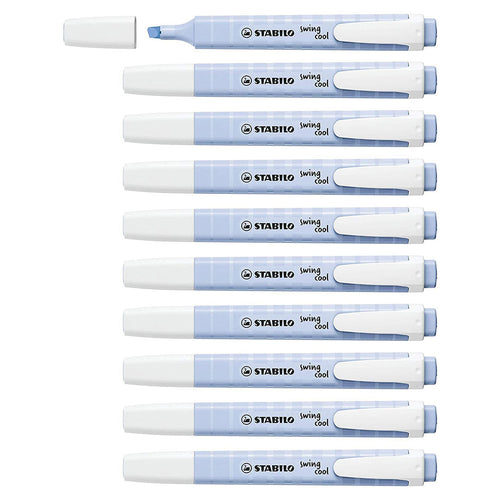 Stabilo | Swing Cool | Pastel | Cloudy Blue | Pack Of 10Pcs | Highlighter Pen