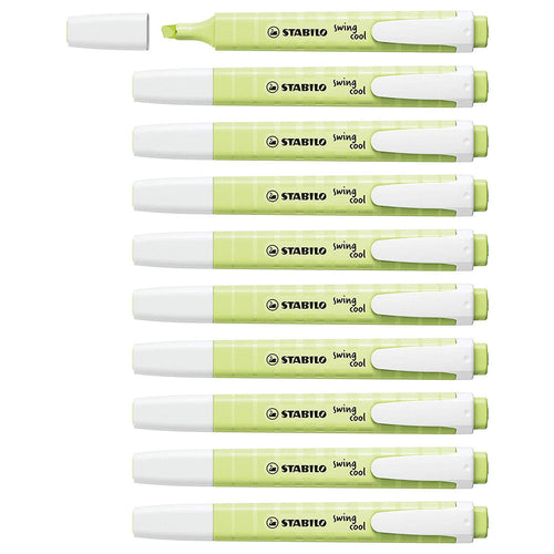 Stabilo | Swing Cool | Pastel | Dash Of Lime | Pack Of 10Pcs | Highlighter Pen