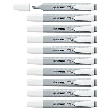 Stabilo | Swing Cool | Pastel | Dusty Grey | Pack Of 10Pcs | Highlighter Pen