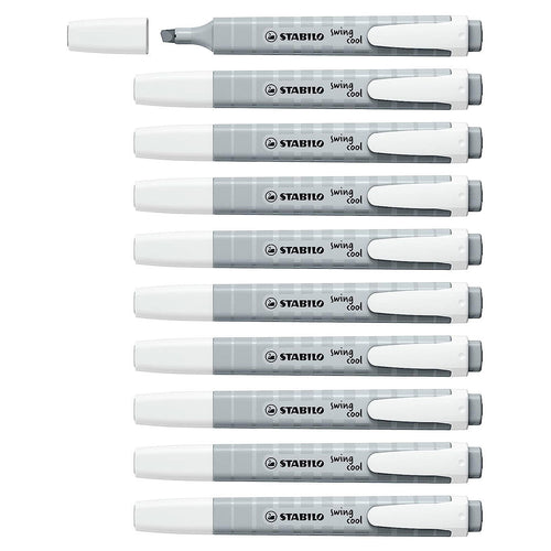 Stabilo | Swing Cool | Pastel | Dusty Grey | Pack Of 10Pcs | Highlighter Pen