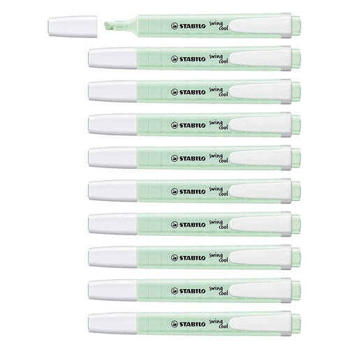 Stabilo | Swing Cool | Pastel | Mint | Pack Of 10Pcs | Highlighter Pen