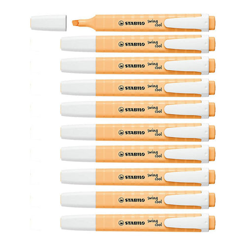 Stabilo | Swing Cool | Pastel | Orange | Pack Of 10Pcs | Highlighter Pen