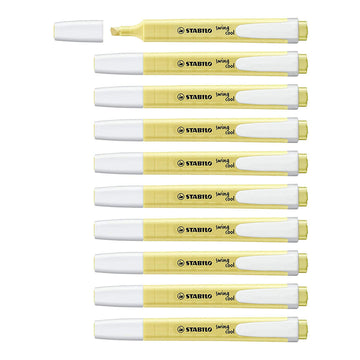 Stabilo | Swing Cool | Pastel | Yellow | Pack Of 10Pcs | Highlighter Pen