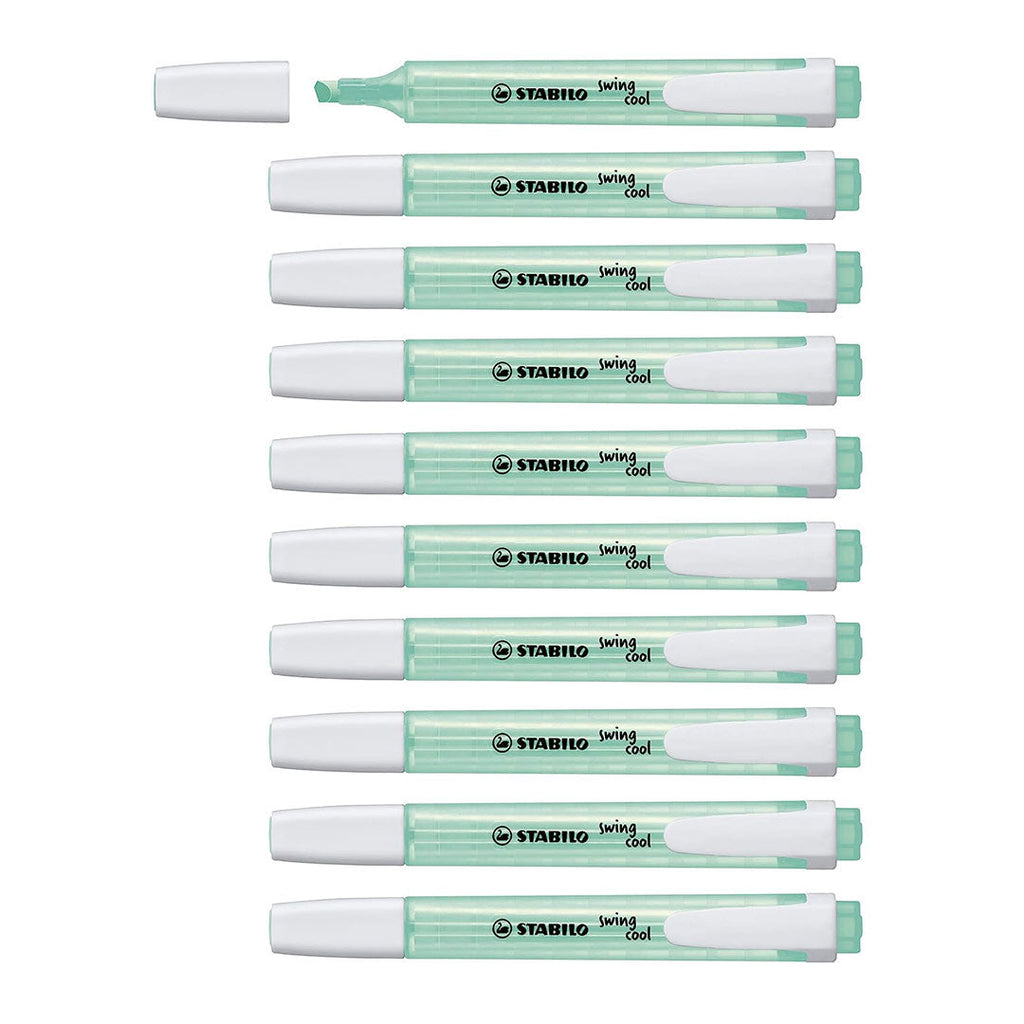 Stabilo | Swing Cool | Turquoise | Pack Of 10Pcs | Highlighter Pen