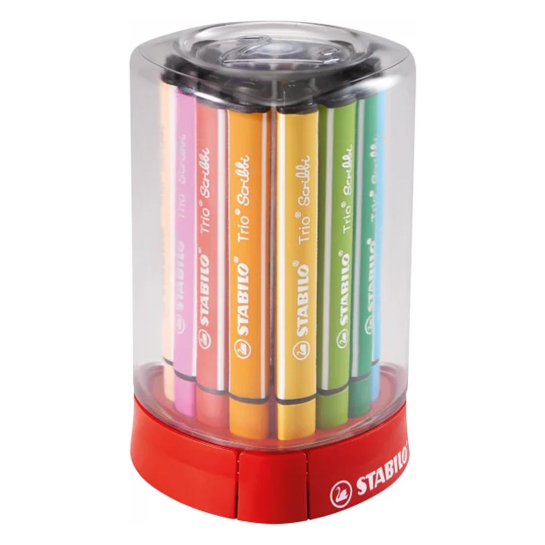 Stabilo | Trio Scribbi | Desk Set With 12 Colours