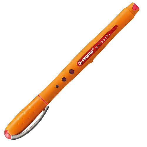 Stabilo | Worker+ | Roller Ball Pen | 0.5 mm | Red