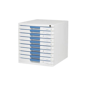 Sysmax | Lockable File Cabinet | 10 Drawers | Blue |New Max | For Office School  & Hospital