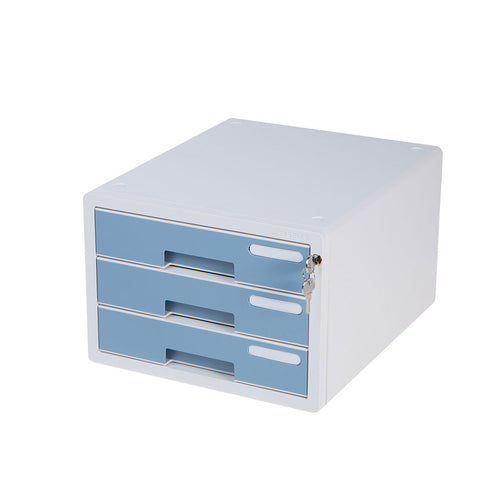 Sysmax | Lockable File Cabinet | 3 Drawers | Mint | Deluxe Color | For Office School  & Hospital