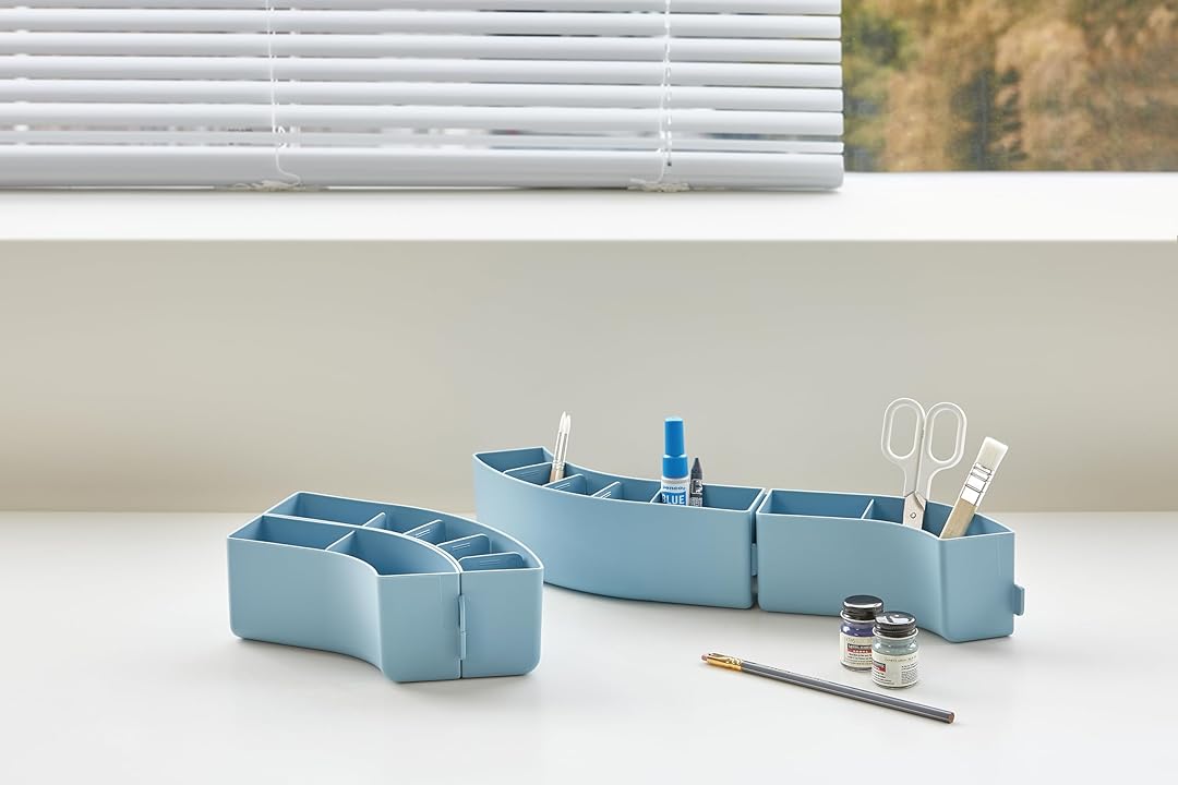 Litem |Pen Stand | Organiser | 6 Compartment | Mint |  Train