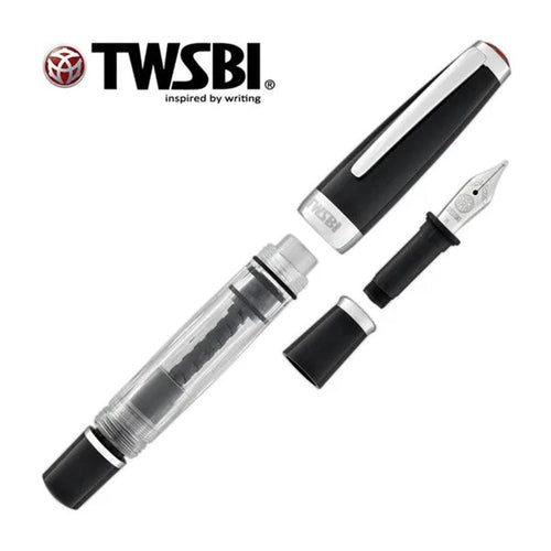 Twsbi | Diamond Mini | Black Extra | Fountain Pen - penpencilink