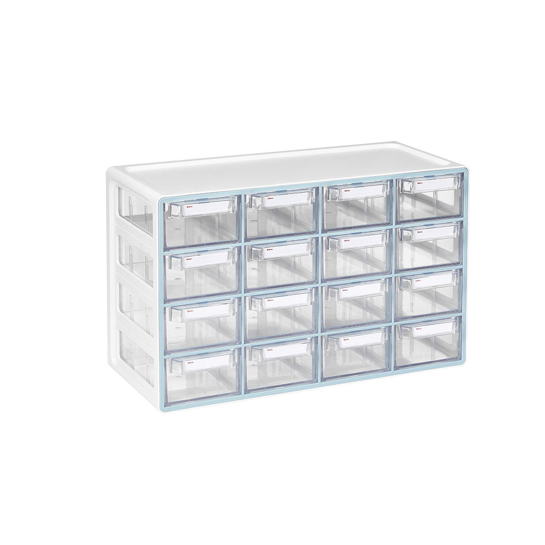 Sysmax | Multi Utility  Storage Box | 16 Drawers | Organizer | Mint | Up System | For Office & Home