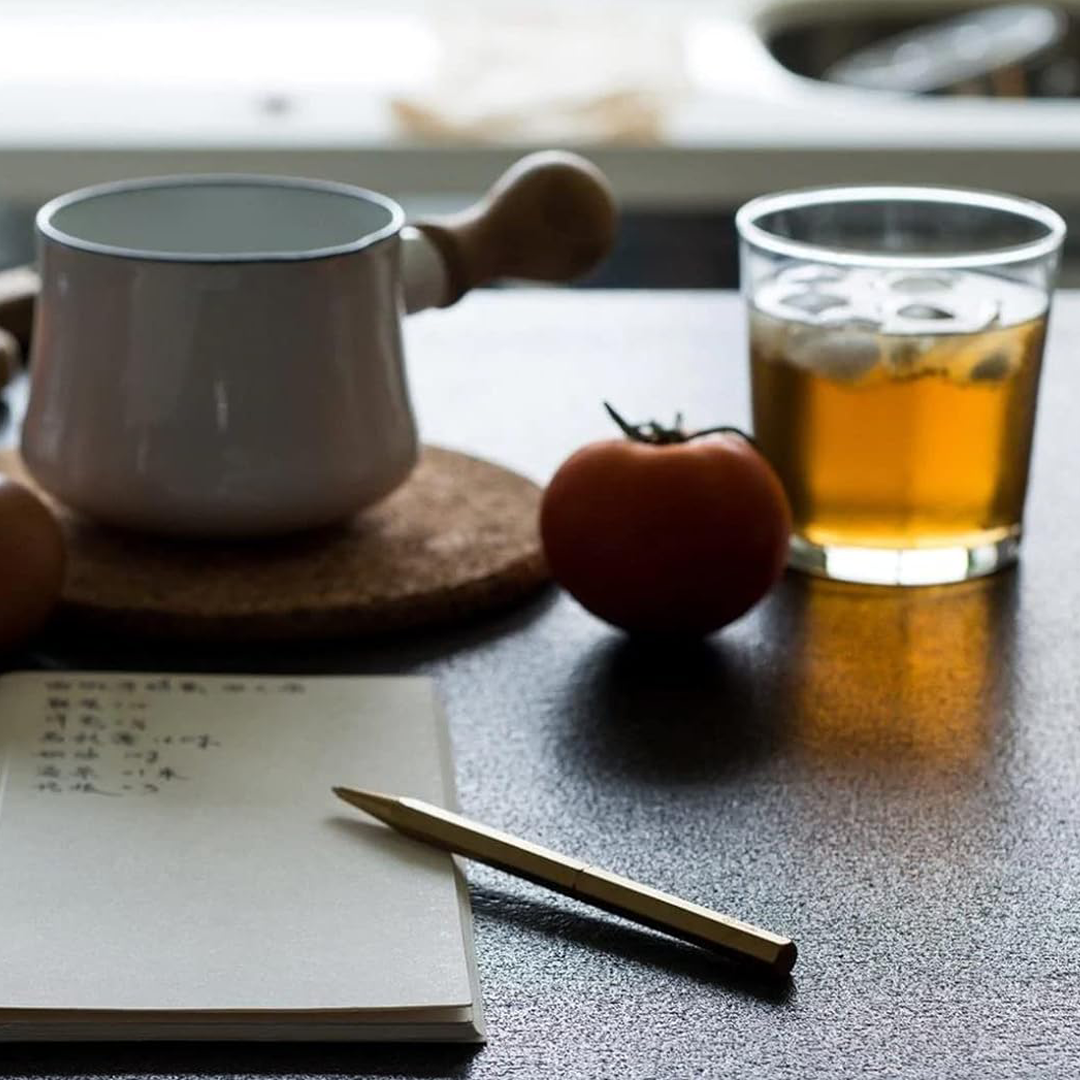 Ystudio | Ballpoint Pen | Classic Revolve | Slim Brass