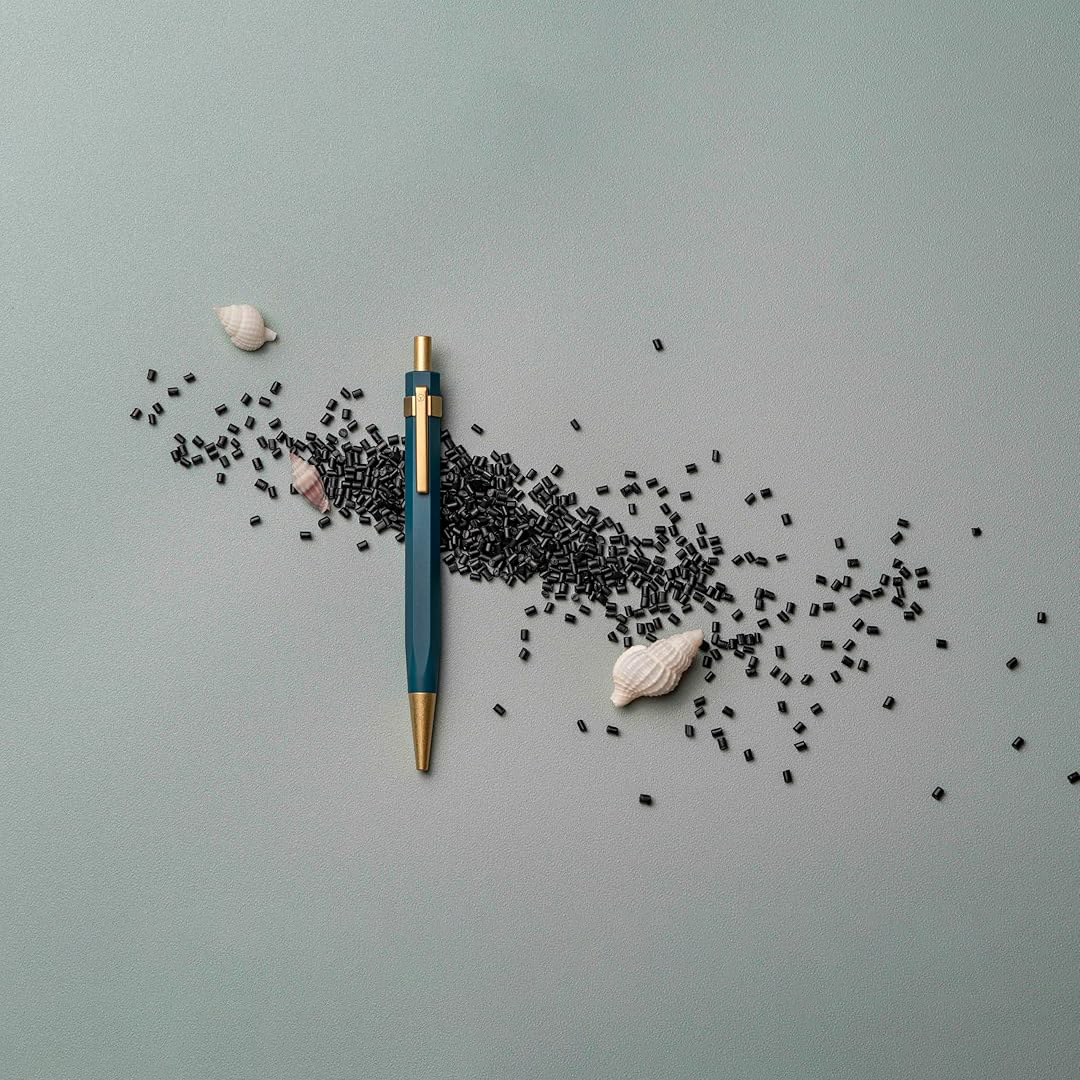 Ystudio Ballpoint Pen - Glamour Evolve, Ocean Sustainable in Sea Indigo
